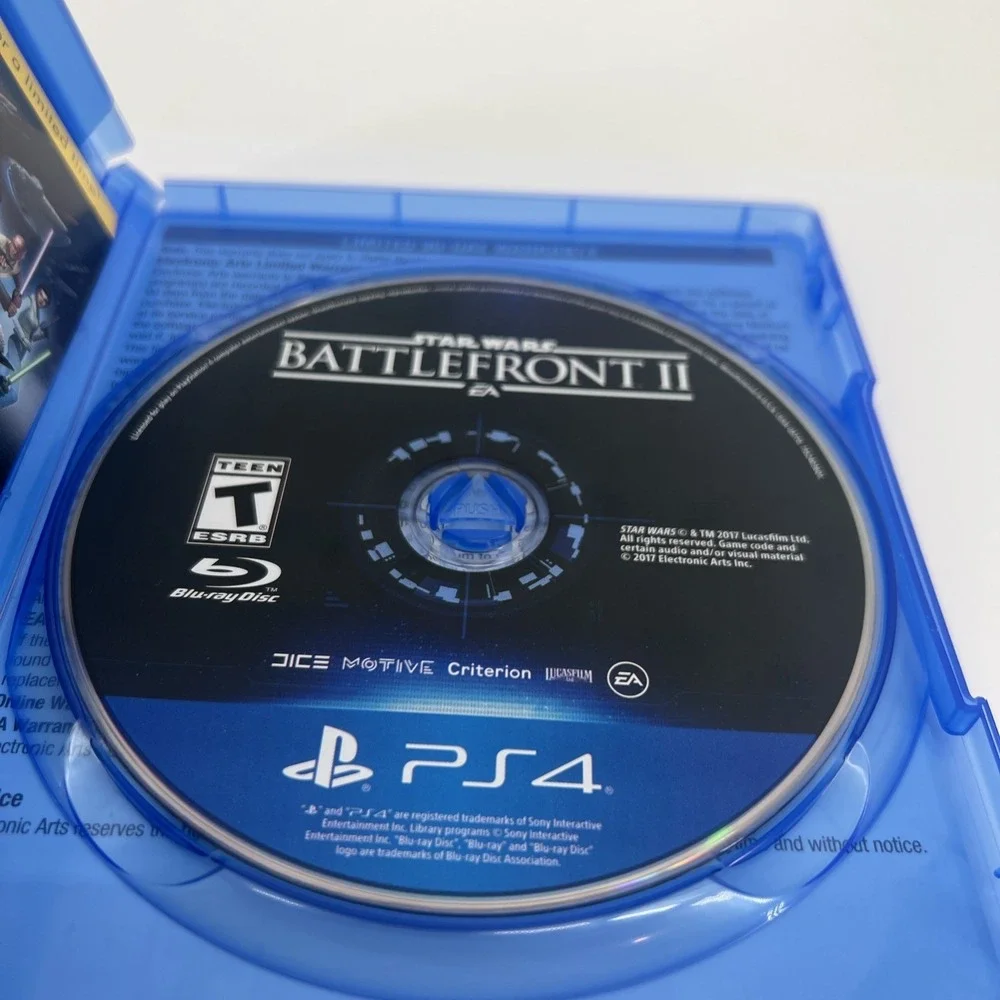 Star Wars Battlefront II 2 PS4 (Sony PlayStation 4, 2017) CIB, Complete, VG